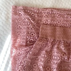 Pink Lace Maxi Skirt